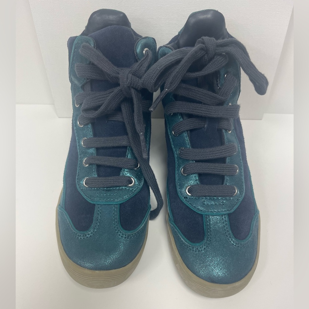 Tory Burch Kids' Teal and Navy Sneakers